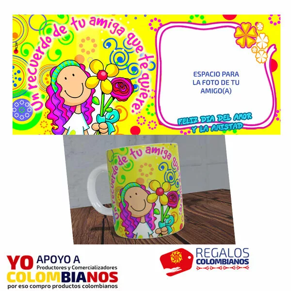 Mug / taza "Un recuerdo de una amiga que te quiere"