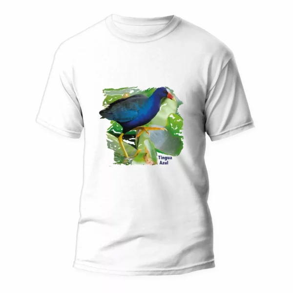 Camiseta aves colombianas - "La Tingua azul" alas del Humedal - Imagen 4
