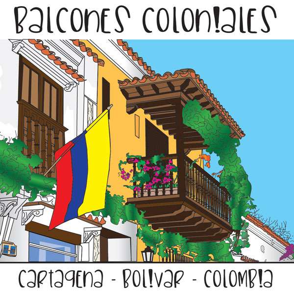 Portavaso / Posavaso  Balcones Coloniales - Cartagena - Unidad