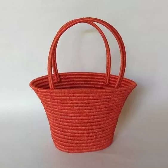 Bolso Campana en la técnica Cestería en Rollo - Imagen 2