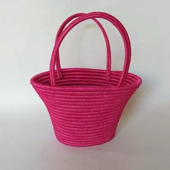 Bolso Campana en la técnica Cestería en Rollo - Imagen 5