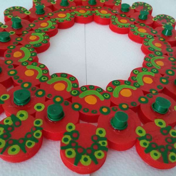 Corona de navidad - ecoreciclados - Imagen 4