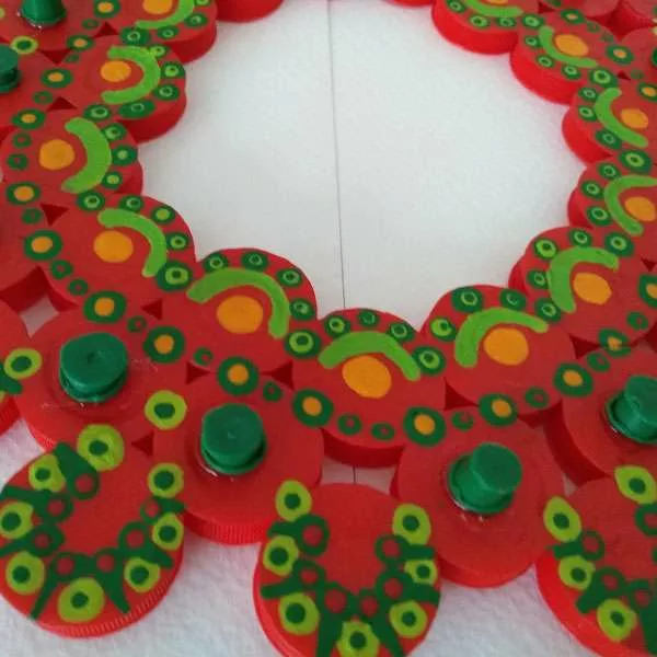 Corona de navidad - ecoreciclados - Imagen 3