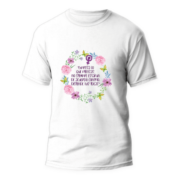 Regalos Colombianos - Camisetas Feministas - Mujeres voz y esencia