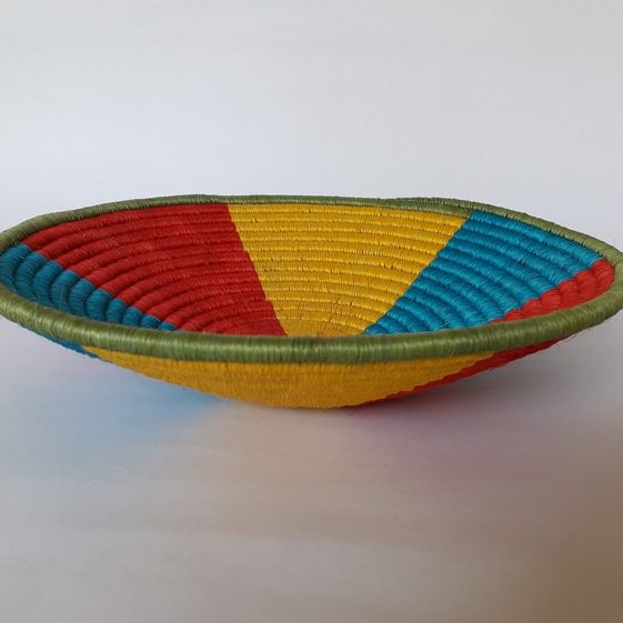 Regalos Colombianos / IArtesanias Frasilgo/ Centro de mesa - Cesteria Rollo - Guacamayas