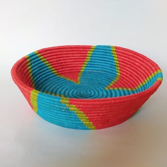 Regalos Colombianos / Centros de mesa/ Artesanias Frasilgo/ Cesteria Rollo - Guacamayas