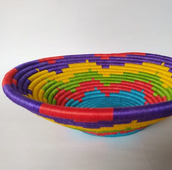 Regalos Colombianos / Centros de mesa/ Artesanias Frasilgo/ Cesteria Rollo - Guacamayas
