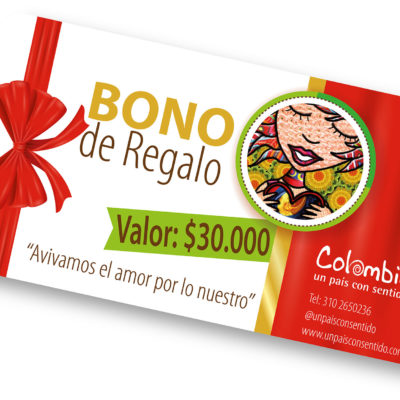 Bono de Regalo por $30.0000 – Un país con sentido